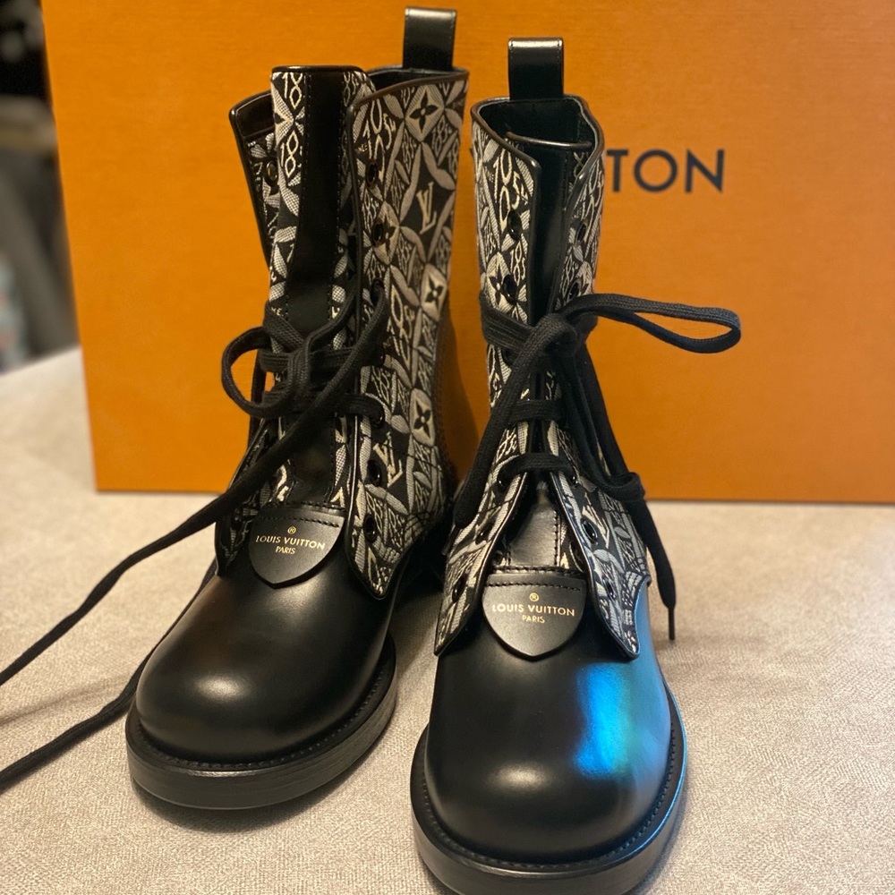 1854 Metropolis Flat Ranger Black & White Boot - Picture 7 of 7